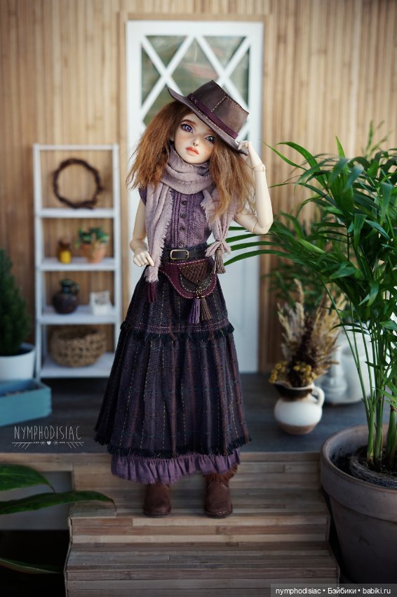 Cowgirl в фиолетовых тонах - авторский наряд для Минифи (фото 5)