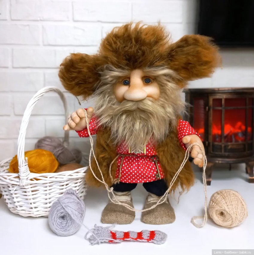 Домовые — Текстильные игрушки и примитивы: кофейные (фото 6)