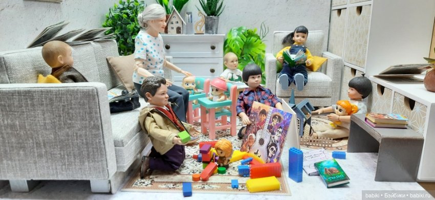 Бабушка Таня и ее восемь внуков