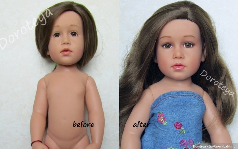 Девочка Лаура от Gotz — ООАК и кастом кукол Gotz (Готц): перерисовка