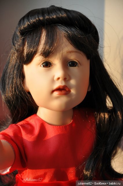 Красное сердечко - коллекционная кукла Gotz 2005 год