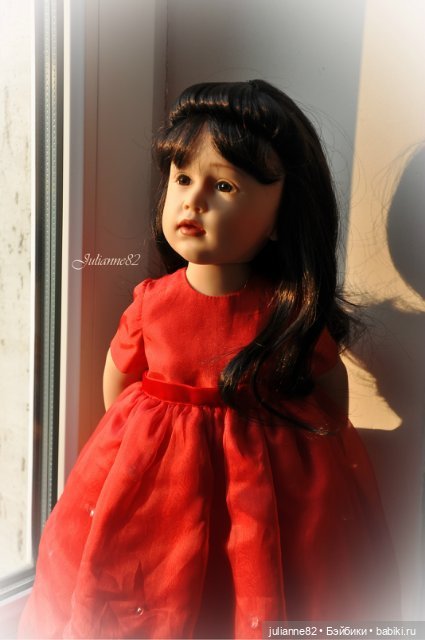 Красное сердечко - коллекционная кукла Gotz 2005 год (фото 2)