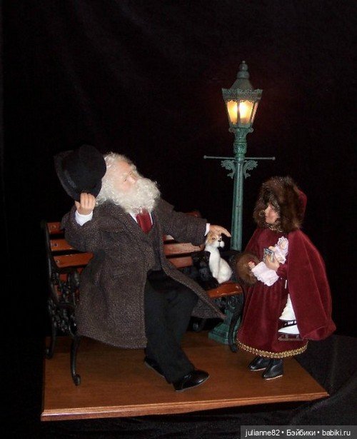 Откуда приходят Санта Клаусы? Авторские куклы Karen Vander Logt dolls (фото 10)