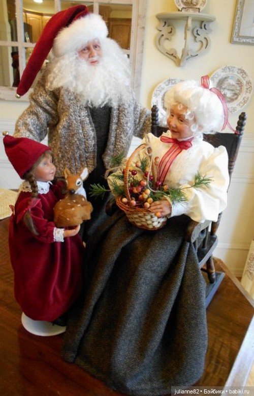 Откуда приходят Санта Клаусы? Авторские куклы Karen Vander Logt dolls