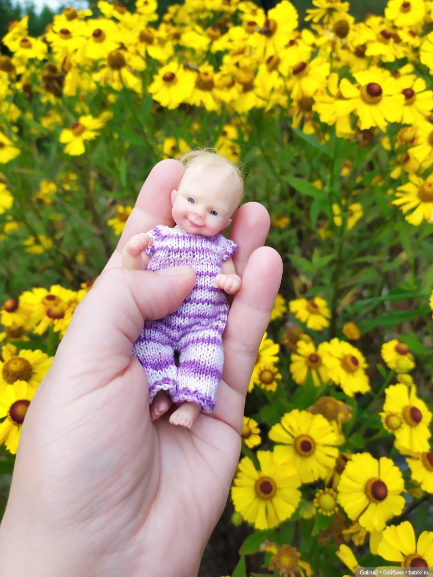 Силиконовая малышка (12 см, Ирины Савостиной) (фото 4)