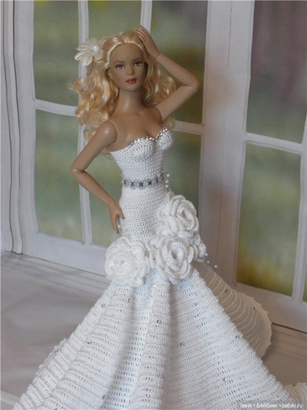 Вязаные наряды для кукол Тоннер (фото 10)