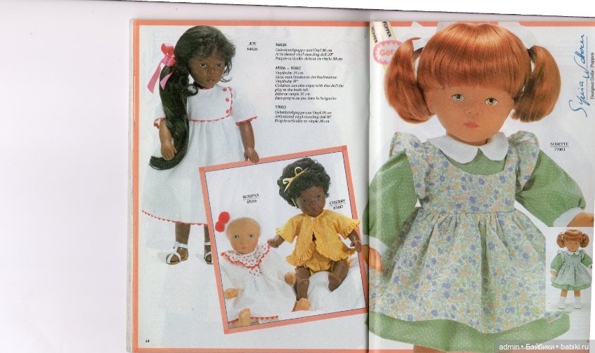 Gotz. Каталог 1991г — Куклы Gotz (Готц): Ханна