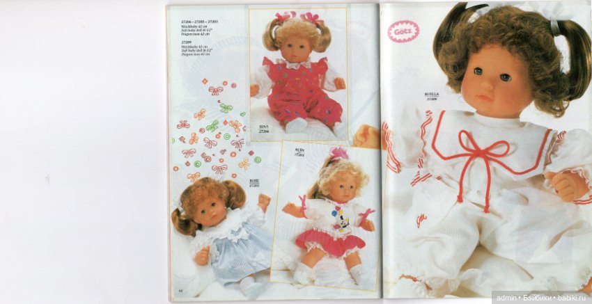 Gotz. Каталог 1991г — Куклы Gotz (Готц): Ханна