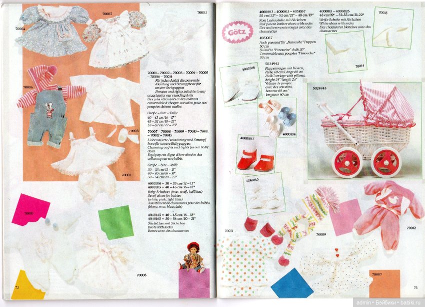 Gotz. Каталог 1991г — Куклы Gotz (Готц): Ханна