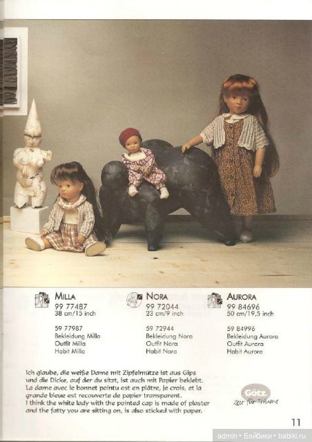 Каталоги Sylvia Natterer для Gotz 1999, 2000 и 2001 года (фото 8)