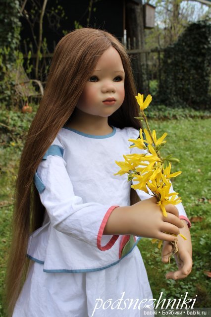 В нашем саду распустилась лилия... Необыкновенная красавица Lihle от Annette Himstedt (фото 6)