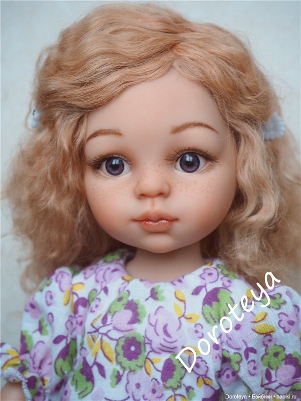 Два нежных цветочка. ООАК кукол Поала Рейна, Paola Reina (фото 9)