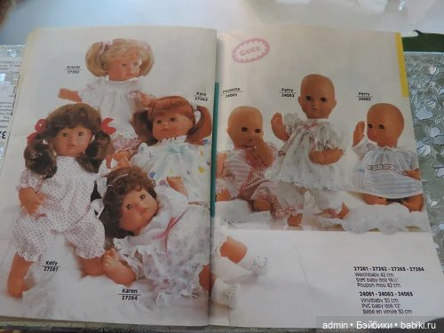 Каталог кукол Готц 1990 года