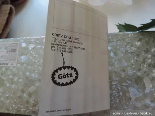 Каталог кукол Готц 1990 года