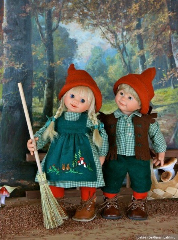 Коллекционные куклы-карапузы от Rosemarie Anna Muller (Роземари Анны Мюллер) - Wichtel (фото 9)