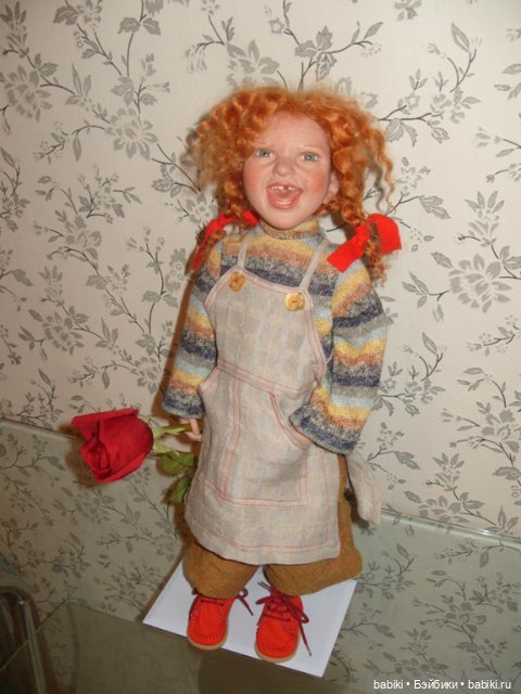 Рыжая хулиганка Кикки Kicky от Zwergnase. Коллекционная кукла (фото 4)