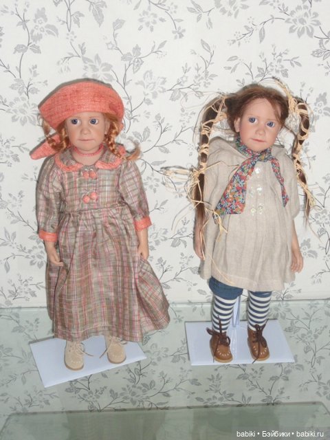 Две сестренки от Zwergnase, Liselot и Anne-Johanna 1998 год. Коллекционные куклы (фото 3)