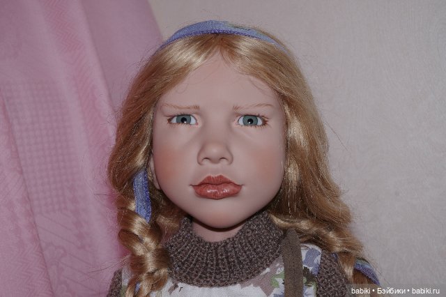 Коллекционная кукла сероглазка Marietta от Zwergnase (фото 4)