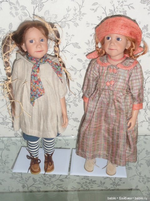 Две сестренки от Zwergnase, Liselot и Anne-Johanna 1998 год. Коллекционные куклы (фото 5)