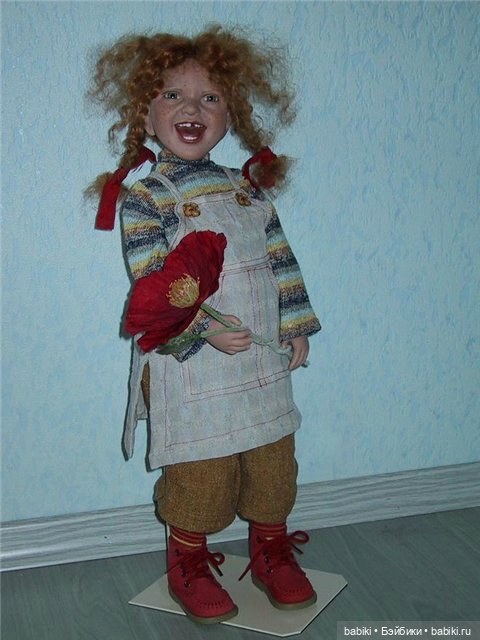 Рыжая хулиганка Кикки Kicky от Zwergnase. Коллекционная кукла (фото 2)