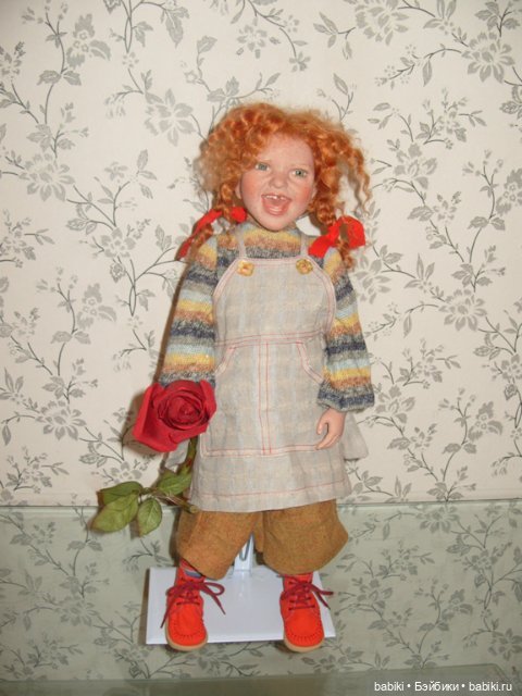 Рыжая хулиганка Кикки Kicky от Zwergnase. Коллекционная кукла (фото 5)