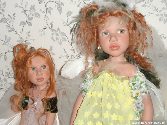 Две подружки Veronica Persica и Fragaria Vesca. Коллекционные куклы от Zwergnase (фото 6)