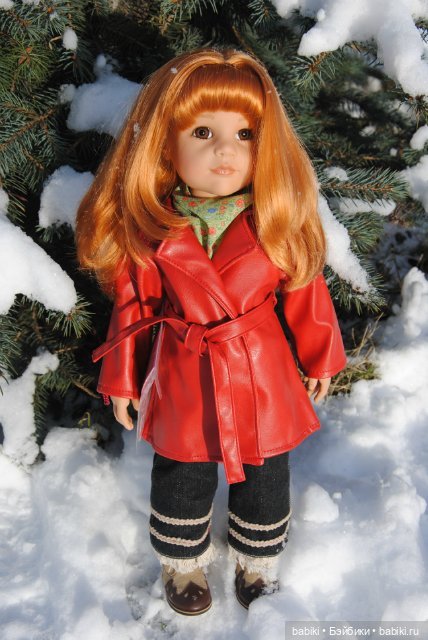 Как Сара зиму провожала. Сара с собачкой 2004 от Gotz (фото 10)