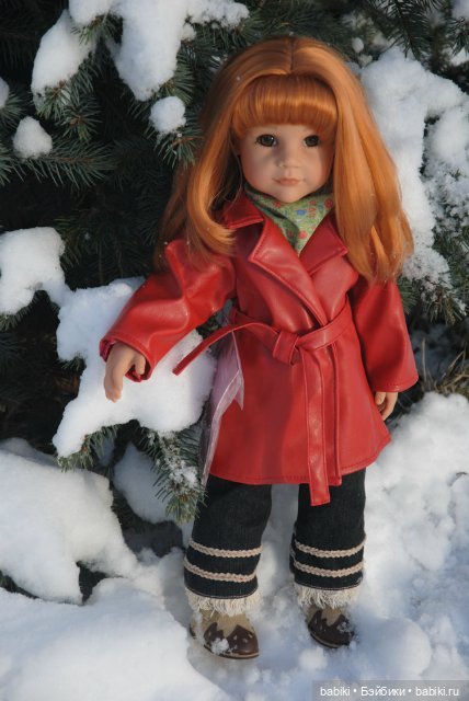 Как Сара зиму провожала. Сара с собачкой 2004 от Gotz (фото 9)