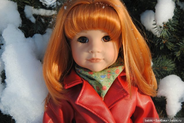 Как Сара зиму провожала. Сара с собачкой 2004 от Gotz (фото 4)