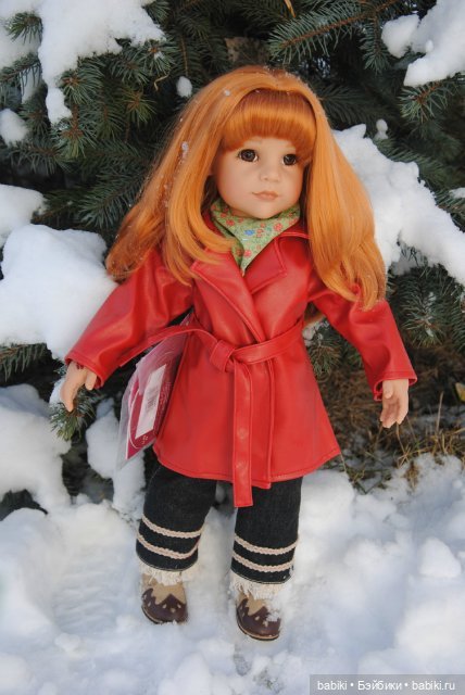 Как Сара зиму провожала. Сара с собачкой 2004 от Gotz (фото 5)