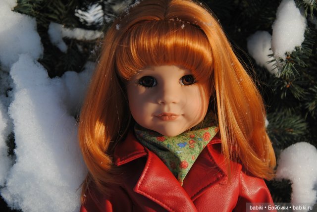 Как Сара зиму провожала. Сара с собачкой 2004 от Gotz (фото 2)