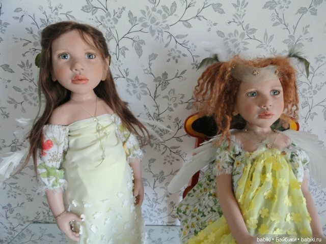 Две коллекционные куклы эльфийки Карлина (Carlina acaulis) и Вероника (Veronica persica) от Zwergnase, 2012 (фото 7)