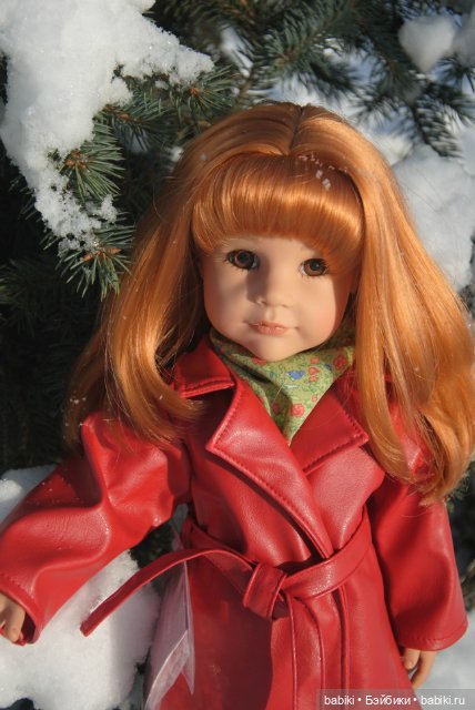 Как Сара зиму провожала. Сара с собачкой 2004 от Gotz (фото 3)