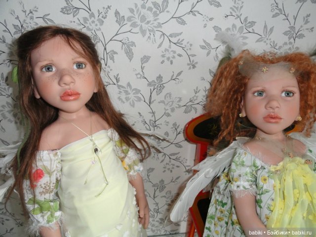 Две коллекционные куклы эльфийки Карлина (Carlina acaulis) и Вероника (Veronica persica) от Zwergnase, 2012 (фото 6)