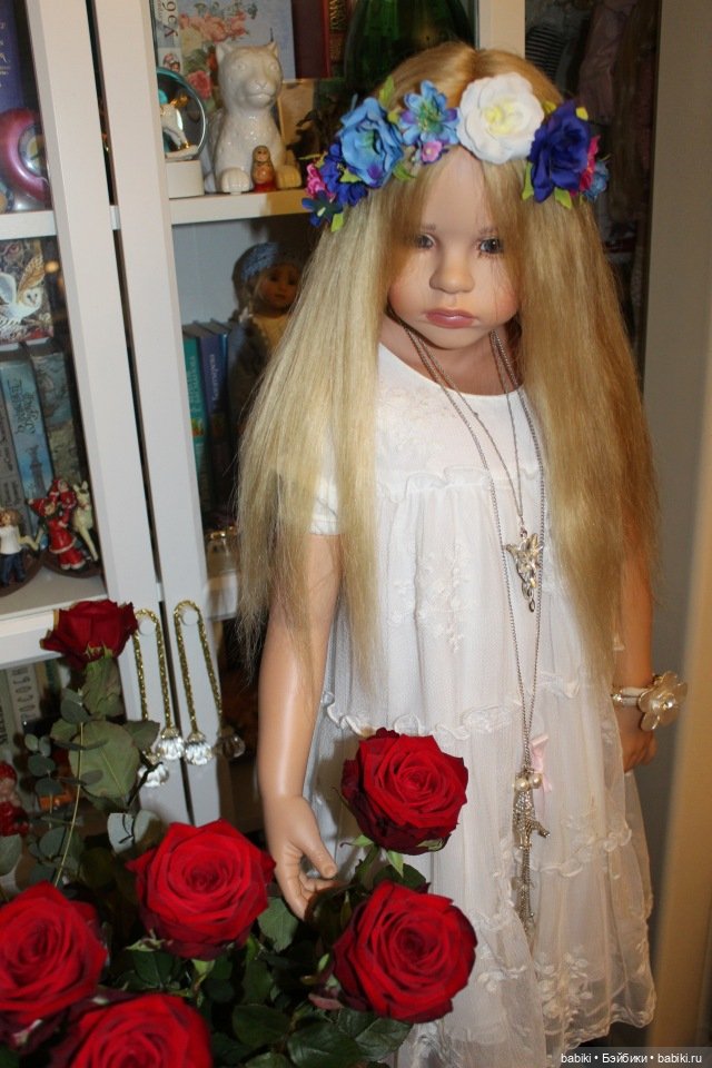 Осенняя фотосессия с цветами - Мари Элеин и Алиса (фото 4)