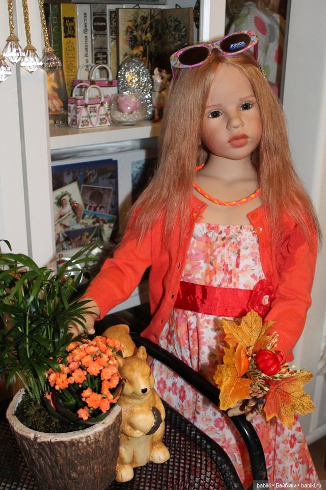 Осенняя фотосессия с цветами - Мари Элеин и Алиса