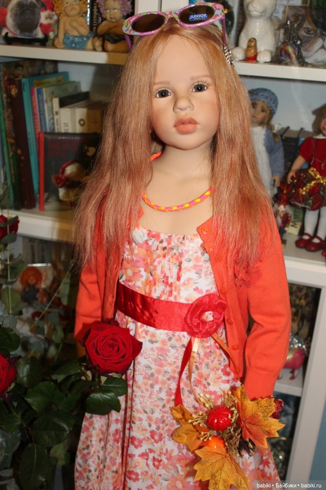 Осенняя фотосессия с цветами - Мари Элеин и Алиса