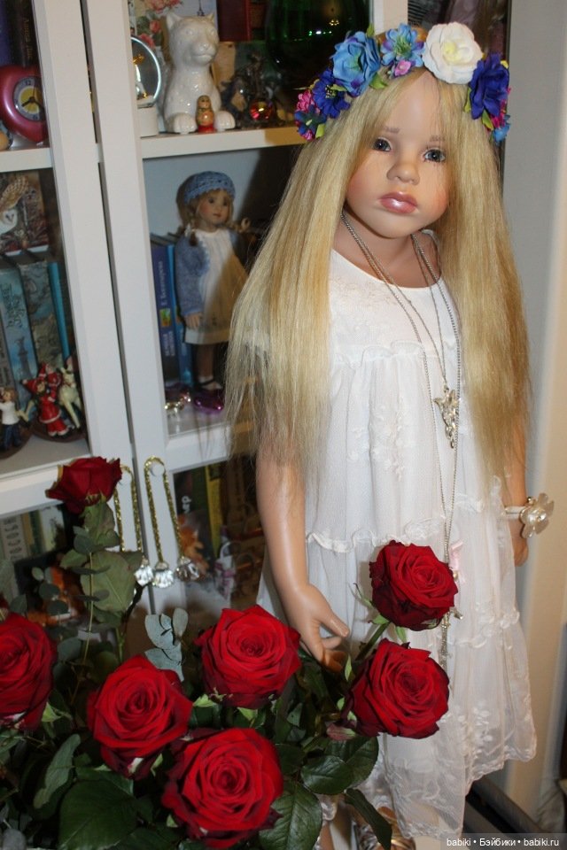 Осенняя фотосессия с цветами - Мари Элеин и Алиса (фото 5)