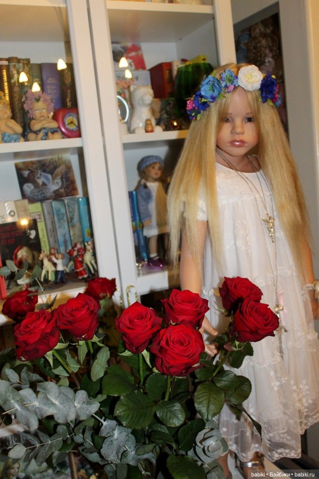 Осенняя фотосессия с цветами - Мари Элеин и Алиса (фото 3)