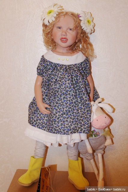 Мои мечты о лете или девочка с ромашками Lille-Marlies. Коллекционная кукла Zwergnase, 2008 (фото 2)