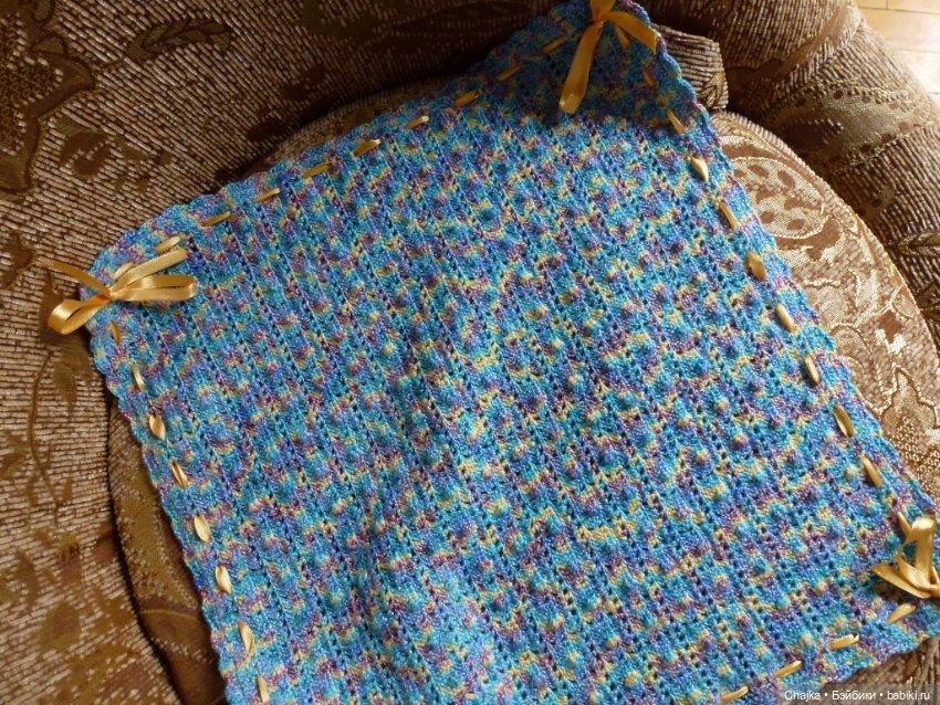 Вязаные пледы крючком для любимых кукол. Часть 1