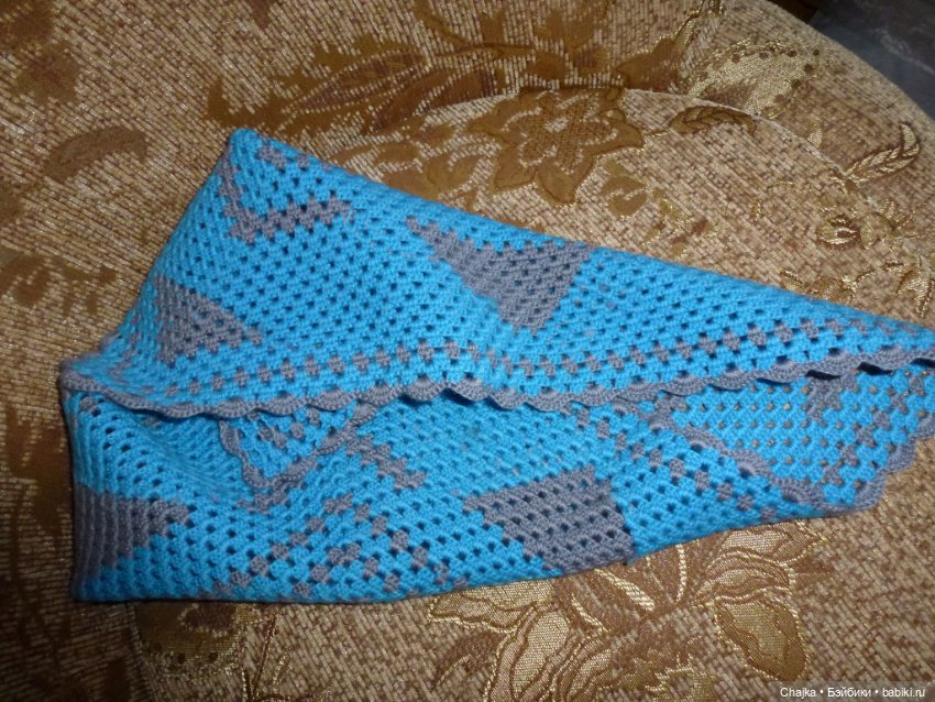 Вязаные пледы крючком для любимых кукол. Часть 1