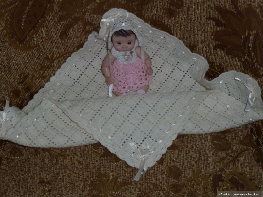 Вязаные пледы крючком для любимых кукол. Часть 1 (фото 3)