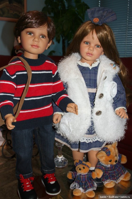 Зимние воспоминания или прогулка Кая и Герды. Коллекционные куклы от Reinart Faelens (фото 4)
