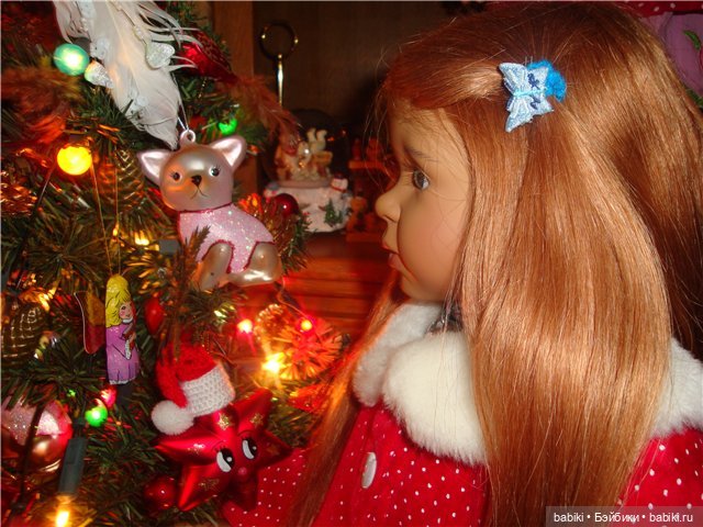 Марселина и елочка. Моя коллекционная кукла из коллекции "Luna Baby's collection" (фото 3)