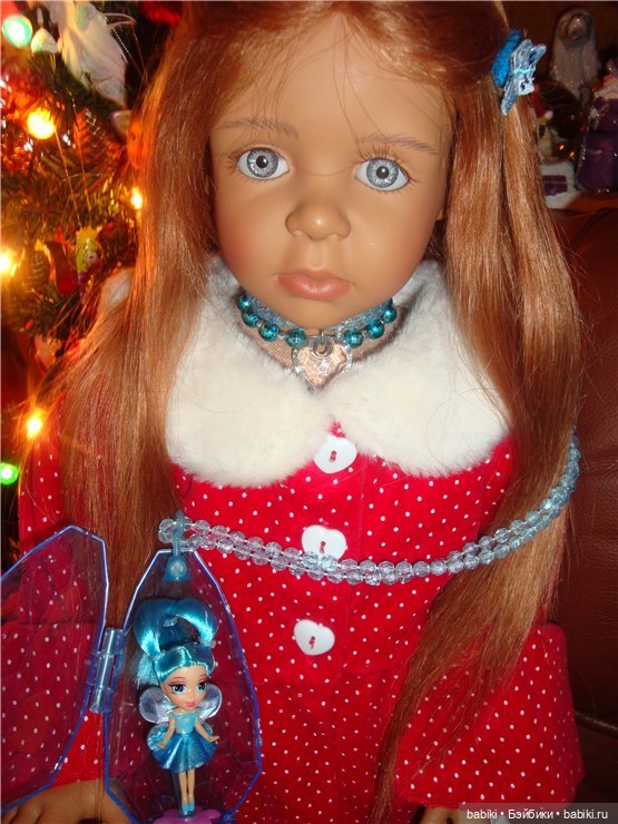 Марселина и елочка. Моя коллекционная кукла из коллекции "Luna Baby's collection" (фото 5)