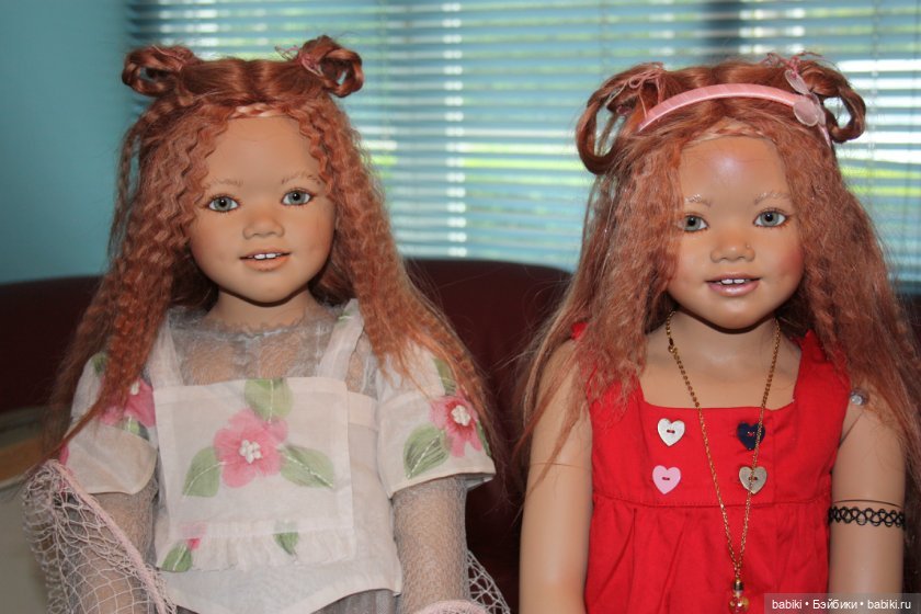 Мои двойняшки, куклы-близнецы. Коллекционные куклы разных мастеров (фото 6)