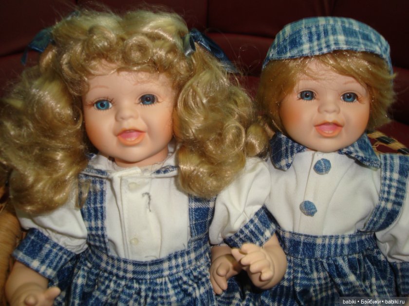 Мои двойняшки, куклы-близнецы. Коллекционные куклы разных мастеров (фото 5)