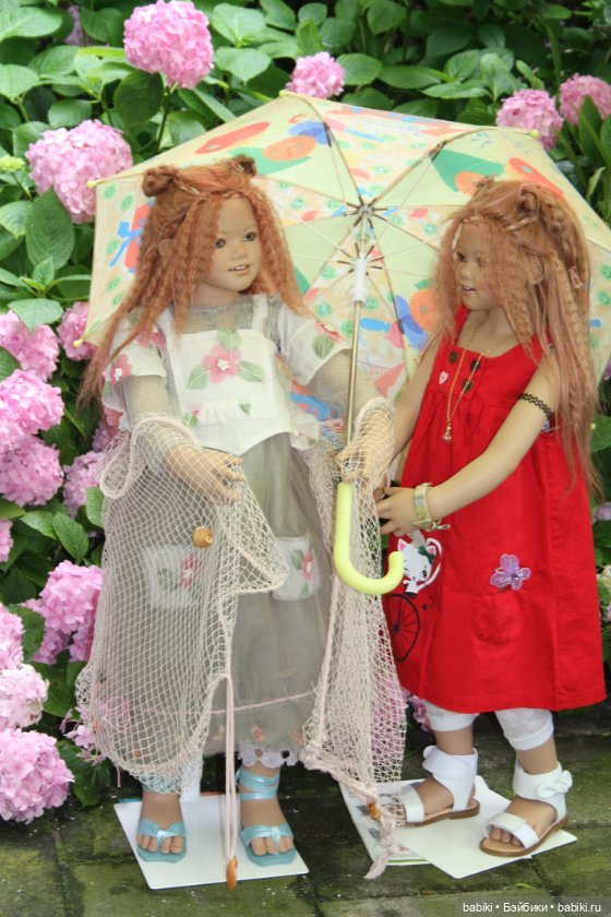 Мои двойняшки, куклы-близнецы. Коллекционные куклы разных мастеров (фото 9)
