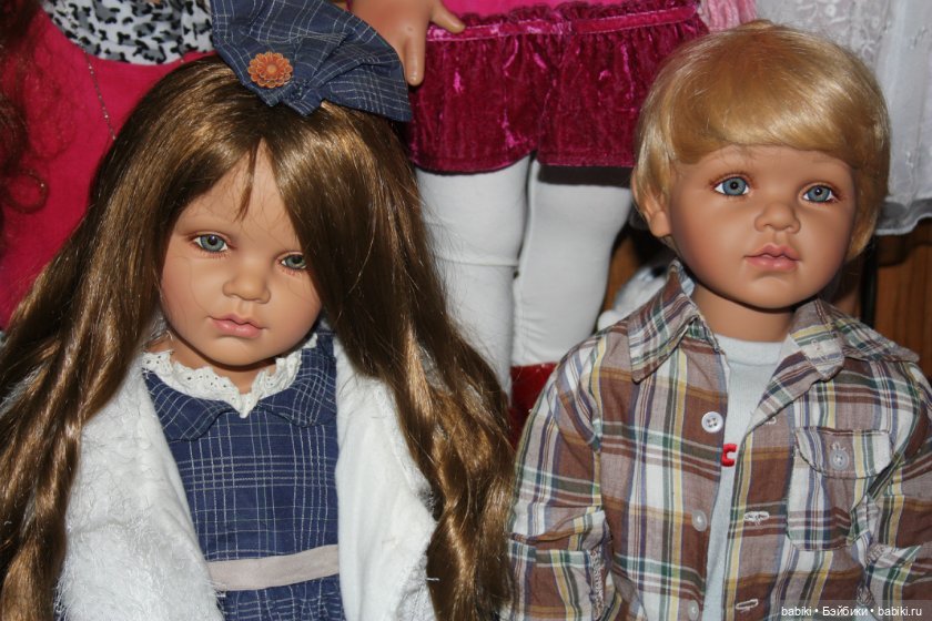 Мои двойняшки, куклы-близнецы. Коллекционные куклы разных мастеров (фото 3)